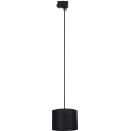 Kattokruunu johdossa 3-vaihe kiskojärjestelmään TRACER 1xE27/15W/230V halkaisija 20 cm musta