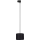 Kattokruunu johdossa 3-vaihe kiskojärjestelmään TRACER 1xE27/15W/230V halkaisija 20 cm musta