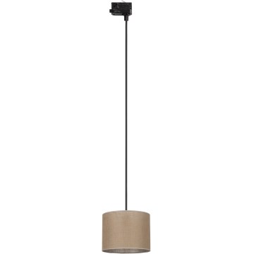 Kattokruunu johdossa 3-vaihe kiskojärjestelmään TRACER 1xE27/15W/230V halkaisija 20 cm musta/ruskea