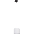 Kattokruunu johdossa 3-vaihe kiskojärjestelmään TRACER 1xE27/15W/230V halkaisija 20 cm musta/valkoinen