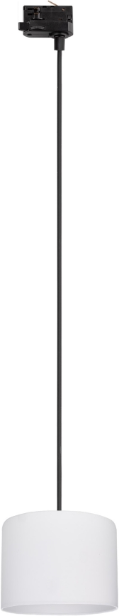 Kattokruunu johdossa 3-vaihe kiskojärjestelmään TRACER 1xE27/15W/230V halkaisija 20 cm musta/valkoinen