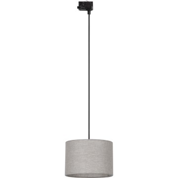 Kattokruunu johdossa 3-vaihe kiskojärjestelmään TRACER 1xE27/15W/230V halkaisija 30 cm musta/harmaa