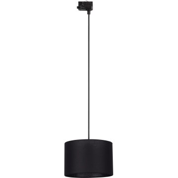 Kattokruunu johdossa 3-vaihe kiskojärjestelmään TRACER 1xE27/15W/230V halkaisija 30 cm musta
