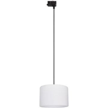 Kattokruunu johdossa 3-vaihe kiskojärjestelmään TRACER 1xE27/15W/230V halkaisija 30 cm musta/valkoinen
