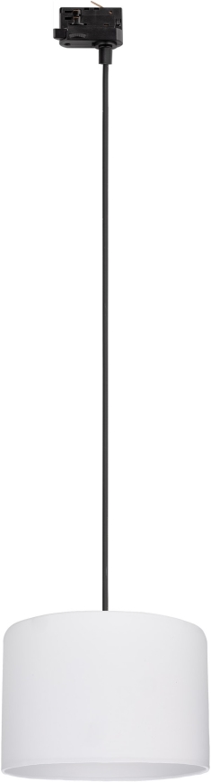Kattokruunu johdossa 3-vaihe kiskojärjestelmään TRACER 1xE27/15W/230V halkaisija 30 cm musta/valkoinen