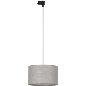 Kattokruunu johdossa 3-vaihe kiskojärjestelmään TRACER 1xE27/15W/230V halkaisija 38 cm musta/harmaa