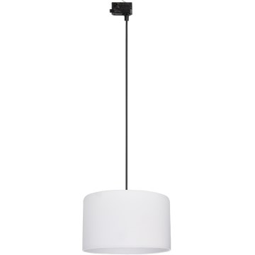 Kattokruunu johdossa 3-vaihe kiskojärjestelmään TRACER 1xE27/15W/230V halkaisija 38 cm musta/valkoinen