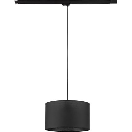 Kattokruunu johdossa 3-vaihe kiskojärjestelmään TRACER 1xE27/15W/230V halkaisija 38 cm musta