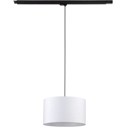 Kattokruunu johdossa 3-vaihe kiskojärjestelmään TRACER 1xE27/15W/230V halkaisija 38 cm musta/valkoinen