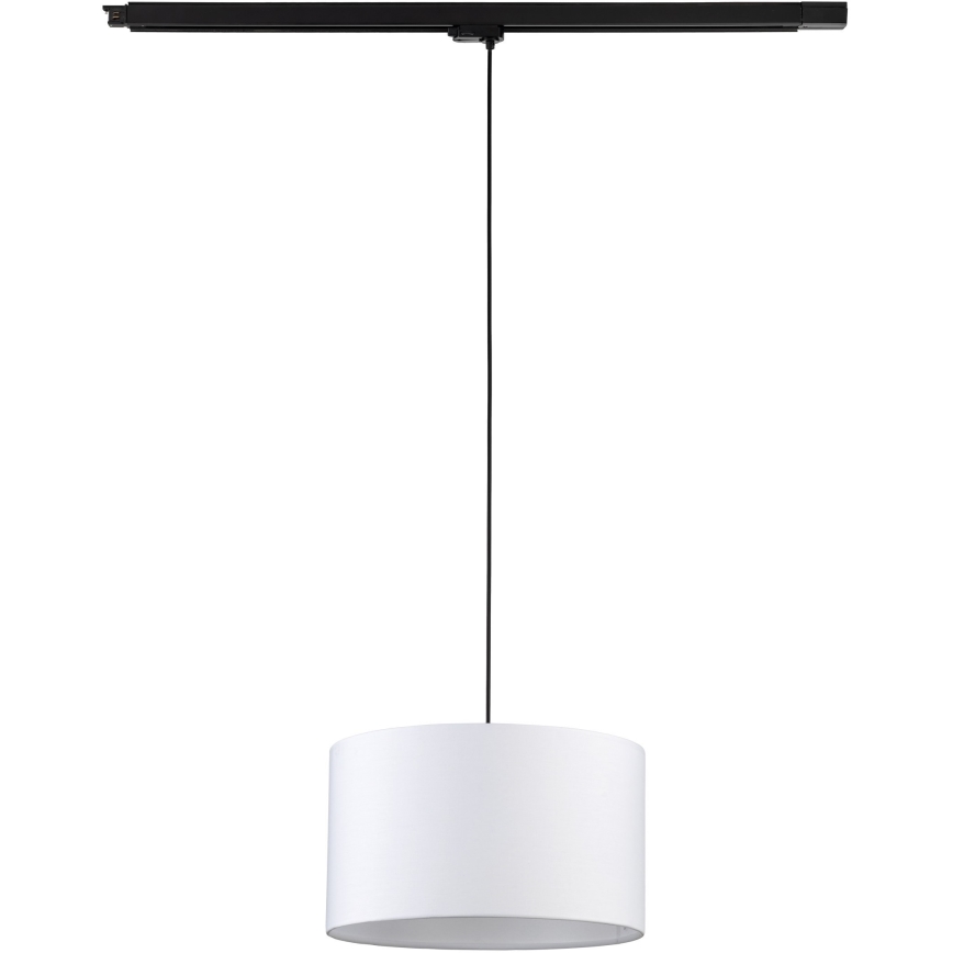 Kattokruunu johdossa 3-vaihe kiskojärjestelmään TRACER 1xE27/15W/230V halkaisija 38 cm musta/valkoinen