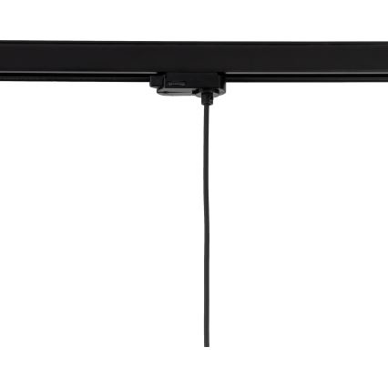 Kattokruunu johdossa 3-vaihe kiskojärjestelmään TRACER 1xE27/15W/230V halkaisija 38 cm musta/valkoinen