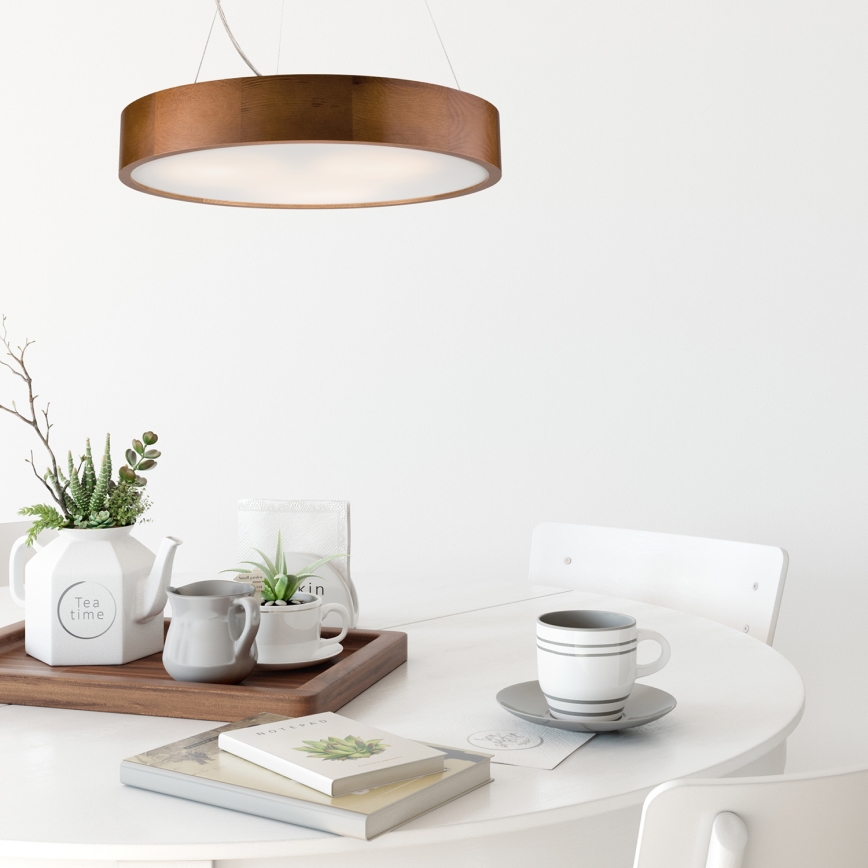 Kattokruunu johdossa 3xE27/60W/230V ø 47 cm mänty - FSC sertifioitu
