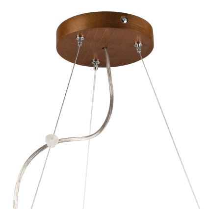 Kattokruunu johdossa 3xE27/60W/230V ø 47 cm mänty - FSC sertifioitu