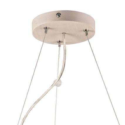 Kattokruunu johdossa 3xE27/60W/230V ø 47 cm mänty - FSC sertifioitu
