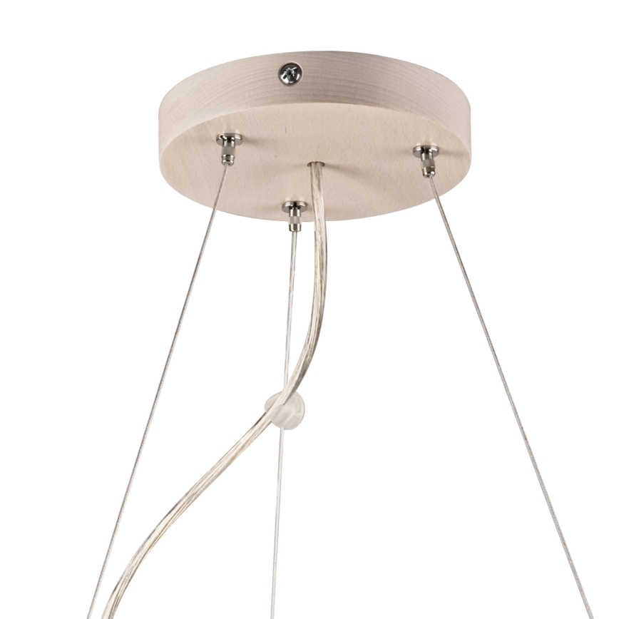 Kattokruunu johdossa 3xE27/60W/230V ø 47 cm mänty - FSC sertifioitu