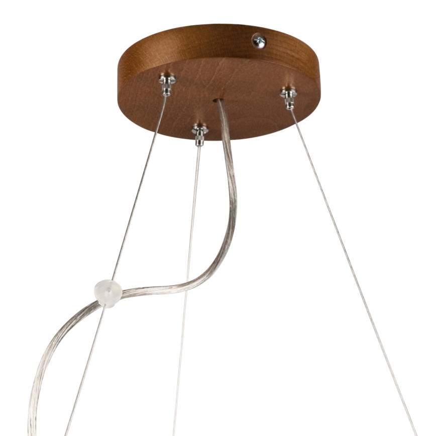 Kattokruunu johdossa 3xE27/60W/230V ø 47 cm mänty