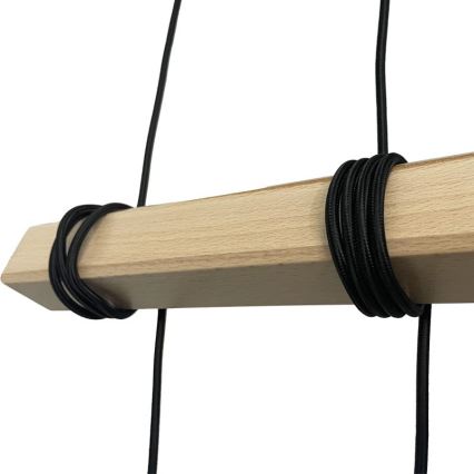 Kattokruunu johdossa 4xE27/60W/230V musta