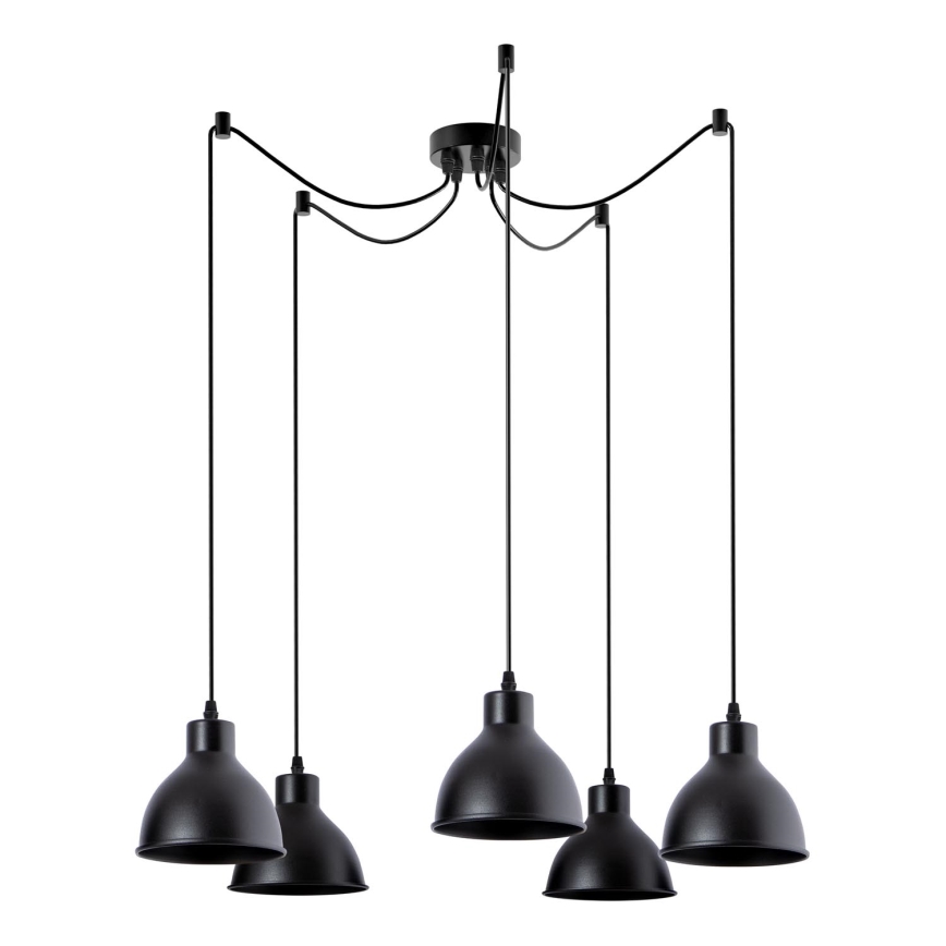 Kattokruunu johdossa 5xE27/60W/230V hämähäkki