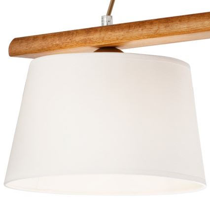 Kattokruunu johdossa AIDA 3xE27/60W/230V tammi - FSC sertifioitu