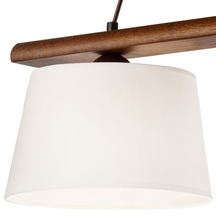 Kattokruunu johdossa AIDA 3xE27/60W/230V saksanpähkinä