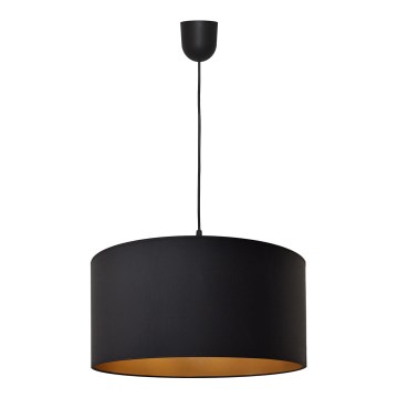 Kattokruunu johdossa ALBA 1xE27/15W/230V d. 40 cm musta/kulta