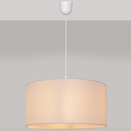Kattokruunu johdossa ALBA 1xE27/15W/230V d. 40 cm valkoinen