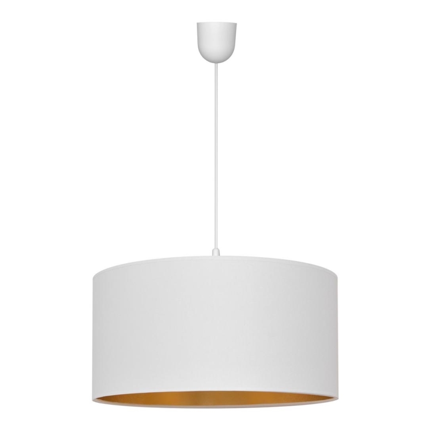 Kattokruunu johdossa ALBA 1xE27/15W/230V d. 40 cm valkoinen/kulta