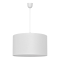 Kattokruunu johdossa ALBA 1xE27/15W/230V d. 45 cm valkoinen