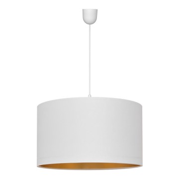 Kattokruunu johdossa ALBA 1xE27/15W/230V d. 45 cm valkoinen/kulta