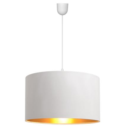 Kattokruunu johdossa ALBA 1xE27/15W/230V d. 45 cm valkoinen/kulta