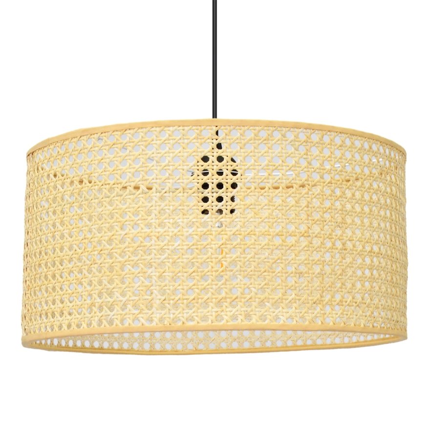 Kattokruunu johdossa ALBA 1xE27/15W/230V halkaisija 40 cm rottinki/musta