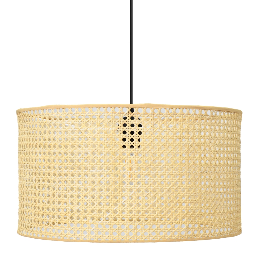 Kattokruunu johdossa ALBA 1xE27/15W/230V halkaisija 45 cm rottinki/musta