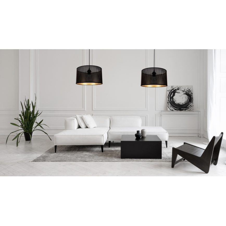 Kattokruunu johdossa ALDO 2xE27/60W/230V hämähäkki musta