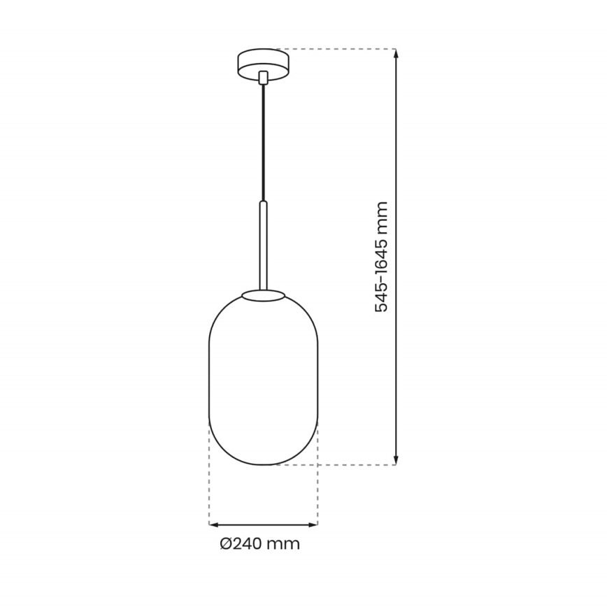 Kattokruunu johdossa ALIAS 1xE14/40W/230V halkaisija 24 cm kulta