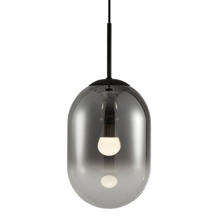 Kattokruunu johdossa ALIAS 1xE14/40W/230V halkaisija 24 cm musta/harmaa