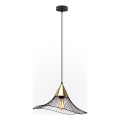 Kattokruunu johdossa ALURA 1xE27/60W/230V halkaisija 50 cm musta