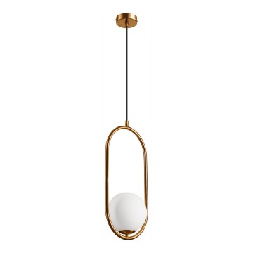 Kattokruunu johdossa AMBER 1xG9/5W/230V 140 cm