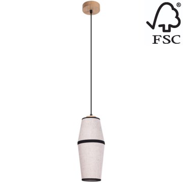 Kattokruunu johdossa AMIGO 1xE27/25W/230V tammi – FSC sertifioitu