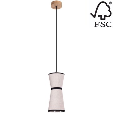 Kattokruunu johdossa AMIGO 1xE27/25W/230V tammi – FSC sertifioitu