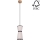Kattokruunu johdossa AMIGO 1xE27/25W/230V tammi – FSC sertifioitu
