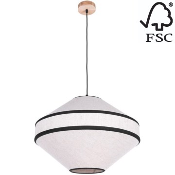 Kattokruunu johdossa AMIGO 1xE27/60W/230V tammi – FSC sertifioitu
