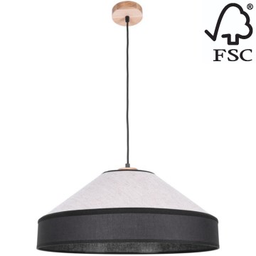 Kattokruunu johdossa AMIGO 1xE27/60W/230V tammi – FSC sertifioitu