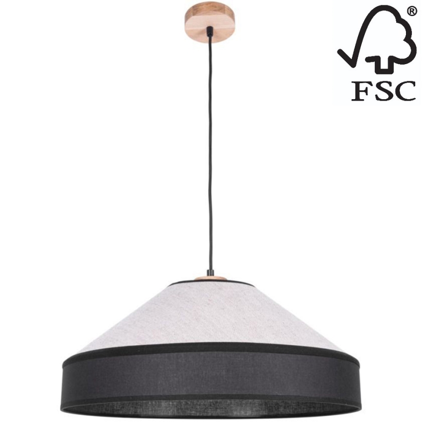 Kattokruunu johdossa AMIGO 1xE27/60W/230V tammi – FSC sertifioitu
