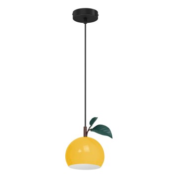 Kattokruunu johdossa APPLE 1xE27/15W/230V keltainen