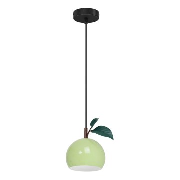 Kattokruunu johdossa APPLE 1xE27/15W/230V vihreä