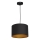 Kattokruunu johdossa ARDEN 1xE27/60W/230V d. 25 cm musta/kultainen