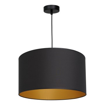 Kattokruunu johdossa ARDEN 1xE27/60W/230V d. 40 cm musta/kulta