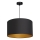 Kattokruunu johdossa ARDEN 1xE27/60W/230V d. 40 cm musta/kulta