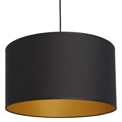 Kattokruunu johdossa ARDEN 1xE27/60W/230V d. 40 cm musta/kulta