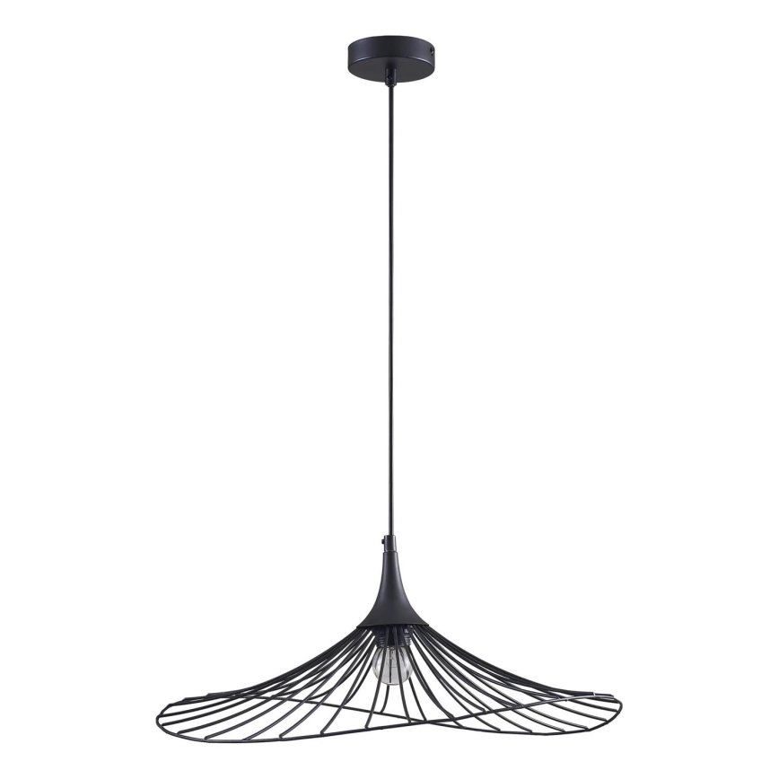 Kattokruunu johdossa ARIELLE 1xE27/20W/230V halkaisija 50 cm musta